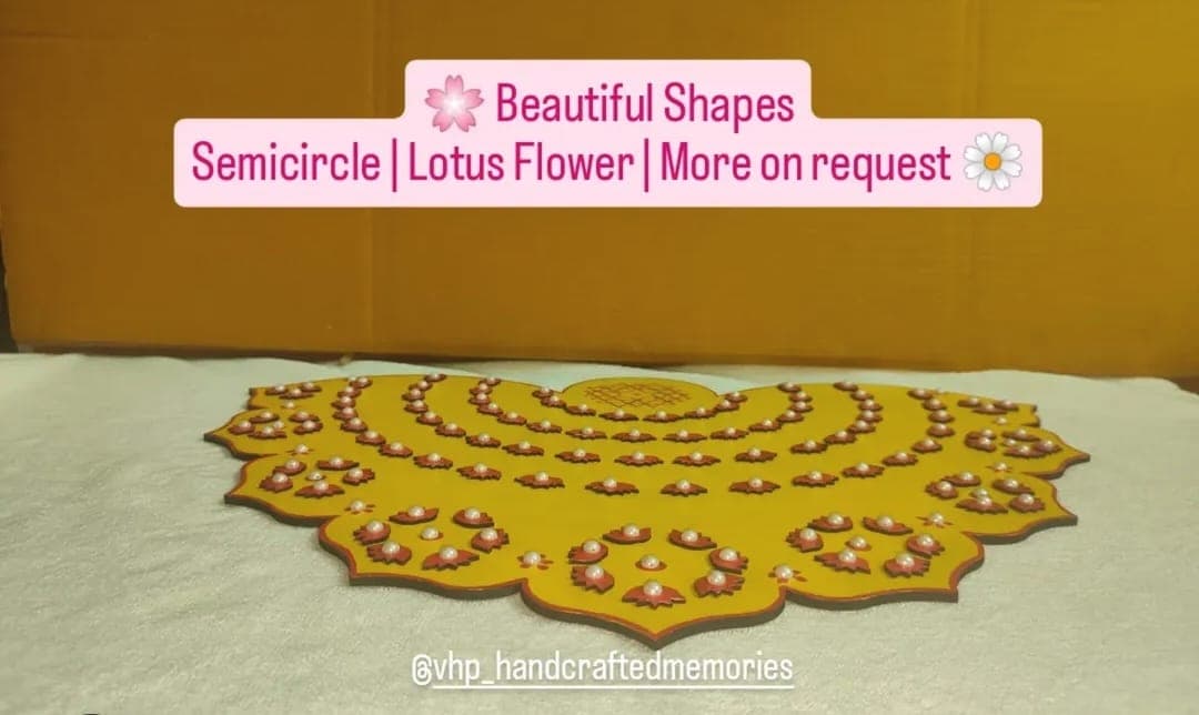 Hand-painted 108 flower stand for Lashmi pooja