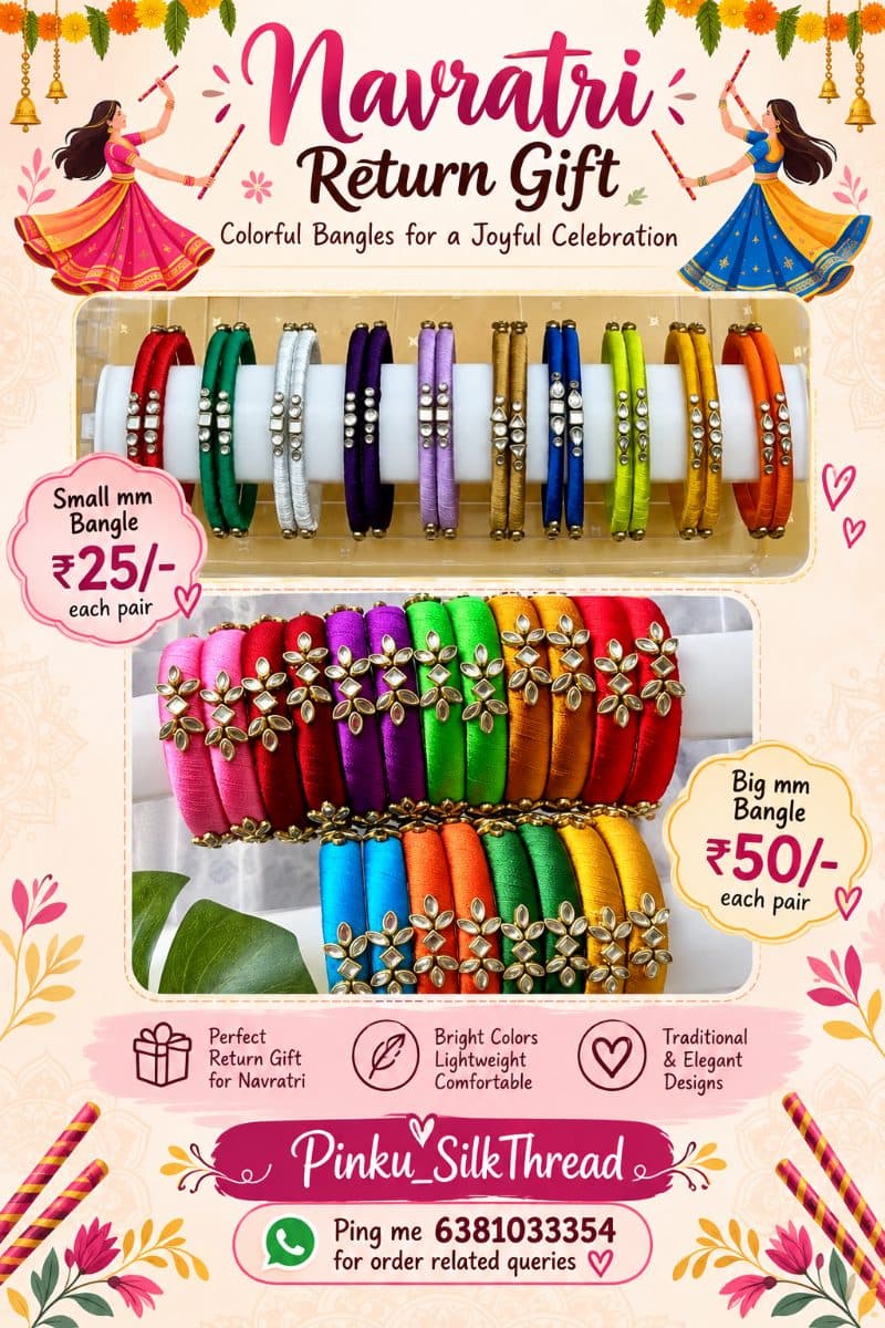 Pinku_Silkthread – Handmade Silk Thread Bangles 🌸 We create beautiful handmade…